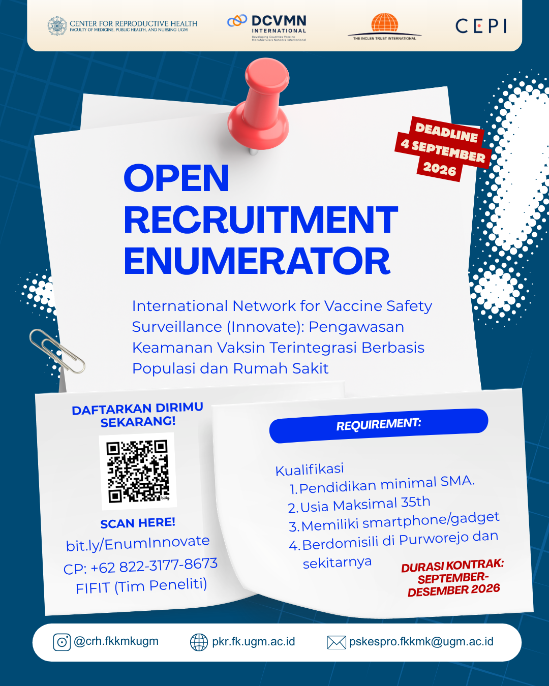 OPEN RECRUITMENT ENUMERATOR